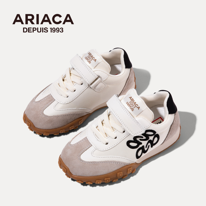 ARIACA Airesu children's sports shoes white girls' shoes 2025 spring new middle and large children's shoes shoes Gump shoes