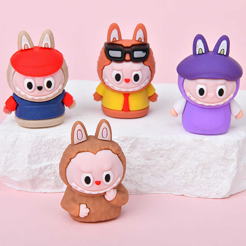 Creative Cute Labubu Cartoon Student Shaving Pencils Rolling Pencil Sharpener for Primary and Secondary School Students Stationery Prize 70% off clear