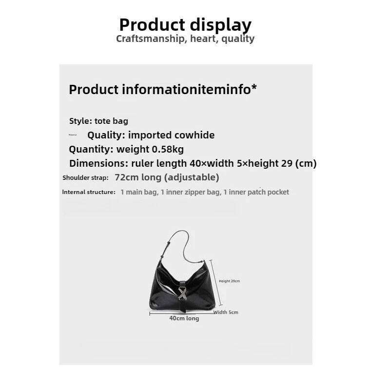 Women's Stylish Commute Genuine Leather Tote - Soft, Large-Capacity Crossbody Bag, Ladies' High-Quality Casual Shoulder Bag