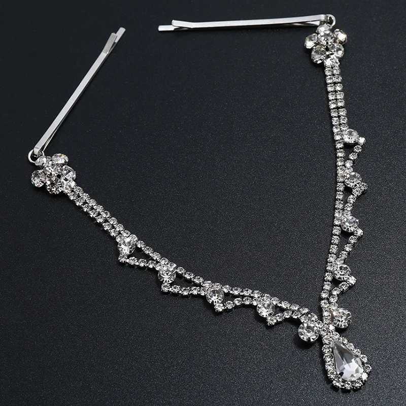 Luxury Crystal Headband For Women Boho Classic Vintage Hair Jewelry Water Drop Rhinestone Bridal Hair Band Wedding Accessories Z250605