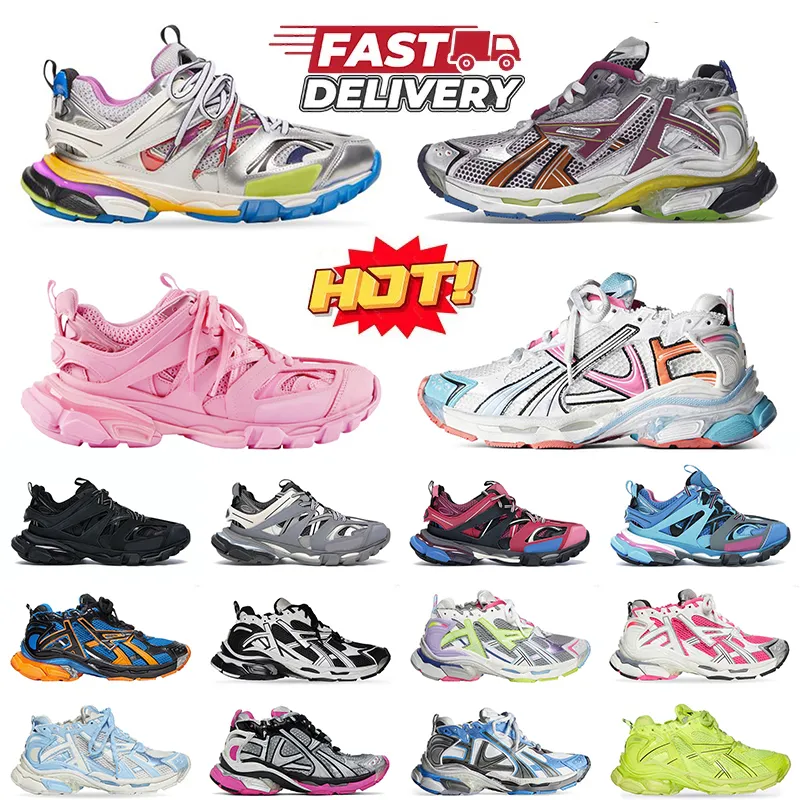 Top Quality Track Runner 3.0 7.0 Designer Casual shoes Women Mens Trainers Black Blue Red jogging Runners Loafers men Sneakers