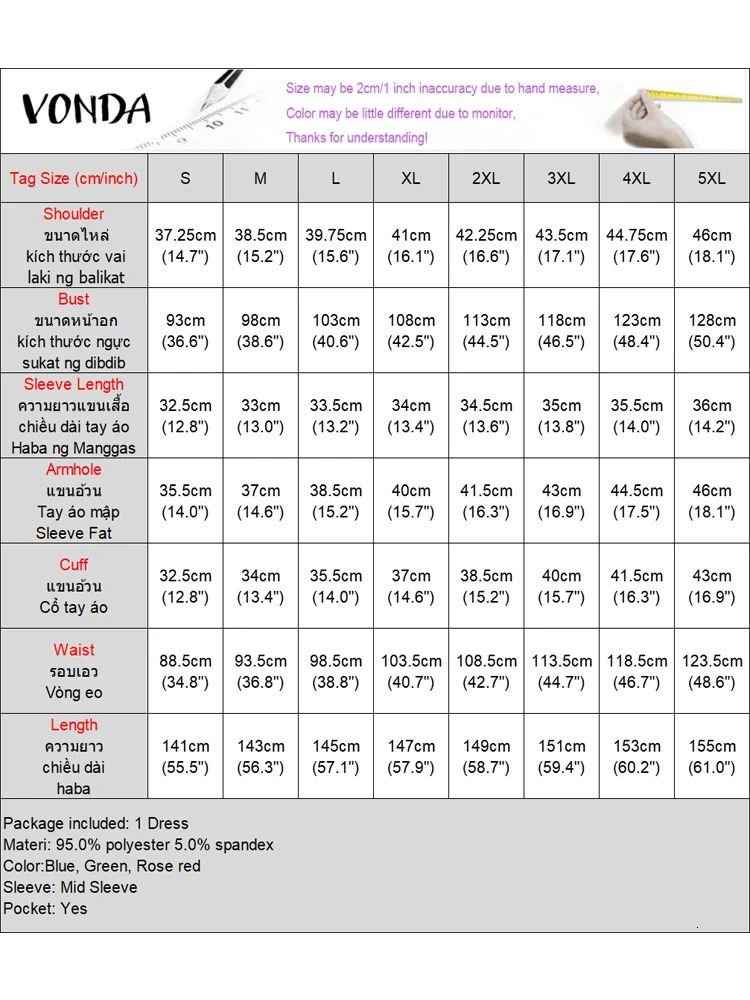 Plus Size Women Bohemian Maxi Dress 2025 Summer Printed Long Sundress VONDA Beach Party Vestidos Half Sleeve Casual Loose Robe 250526