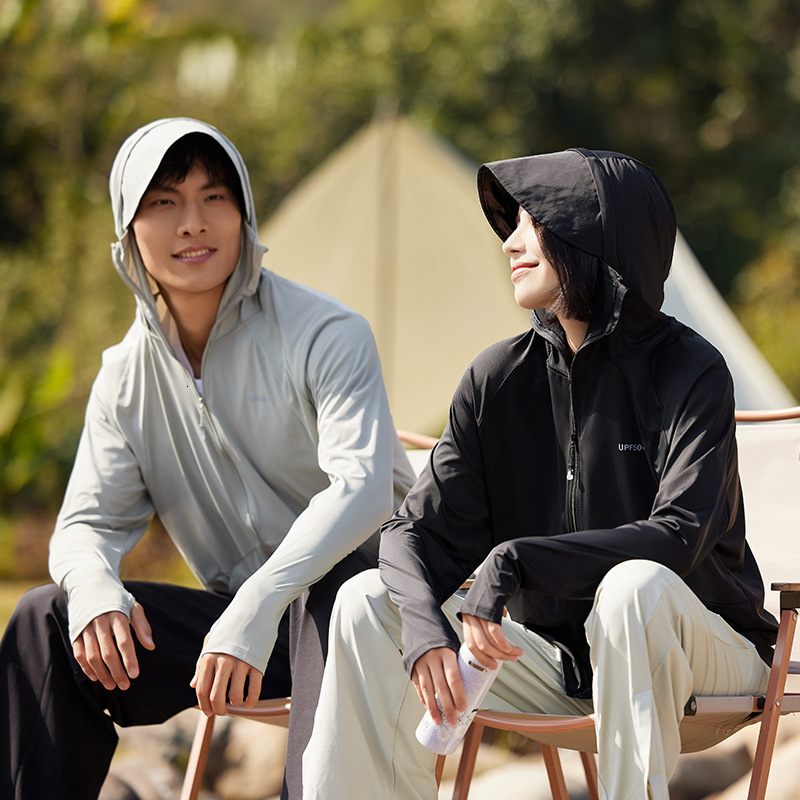 Ddmyoutdoor Ice Silk Clothing For Men And Women Summer Thin UPF Cardigan Sun Protection Clothing UV Resistant Nylon Thread Cover Up Shirt Jogging Suit