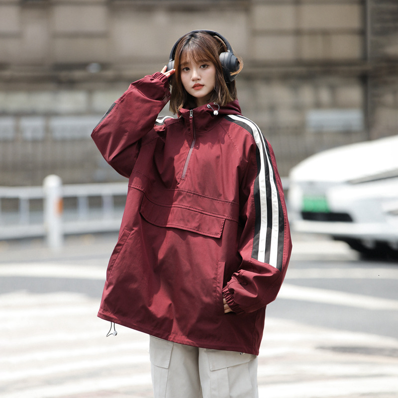 Ddmyoutdoor Spring And Autumn Waterproof Unisex Jacket Loose Fashionable Versatile American Outdoor Trend Hooded Jacket Jogging Suit