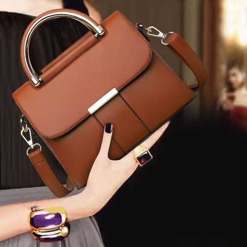 Top High New Style Leather Bag for Women New Versatile Crossbody Shoulder Bag Solid Color Fashion Handbag Simple Large Capacity Trendy New Free Delive