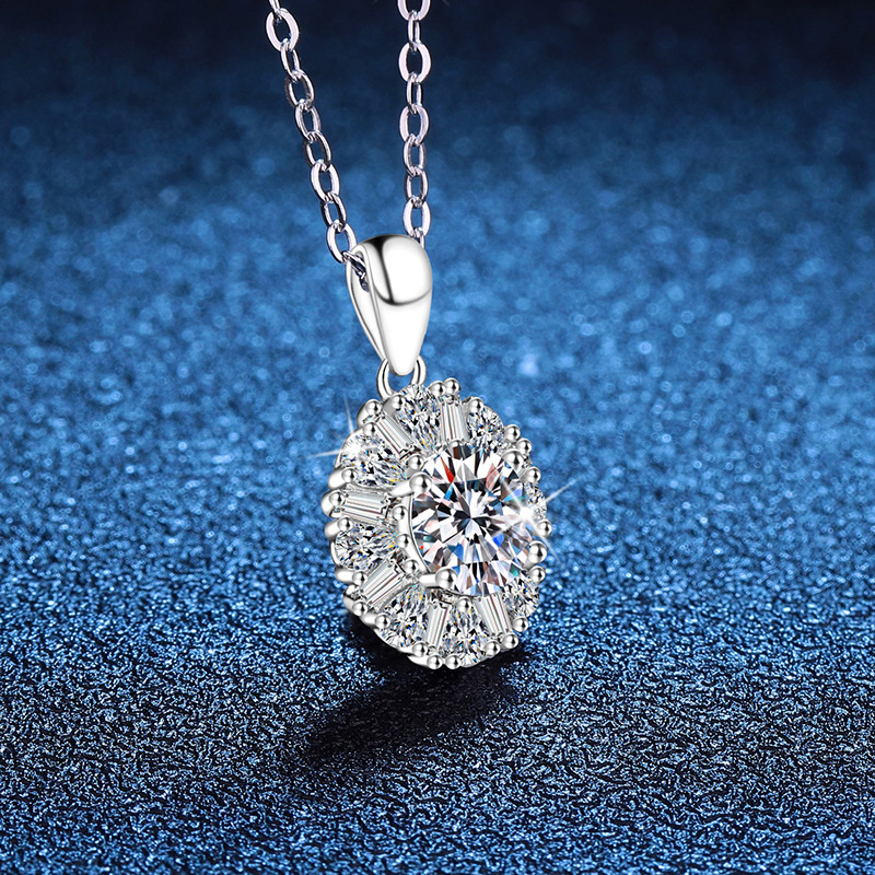 Lavish Bridal or Anniversary Present: Shimmering Moissanite Solitaire Earring & Ring Combo Featuring Radiant Flowers