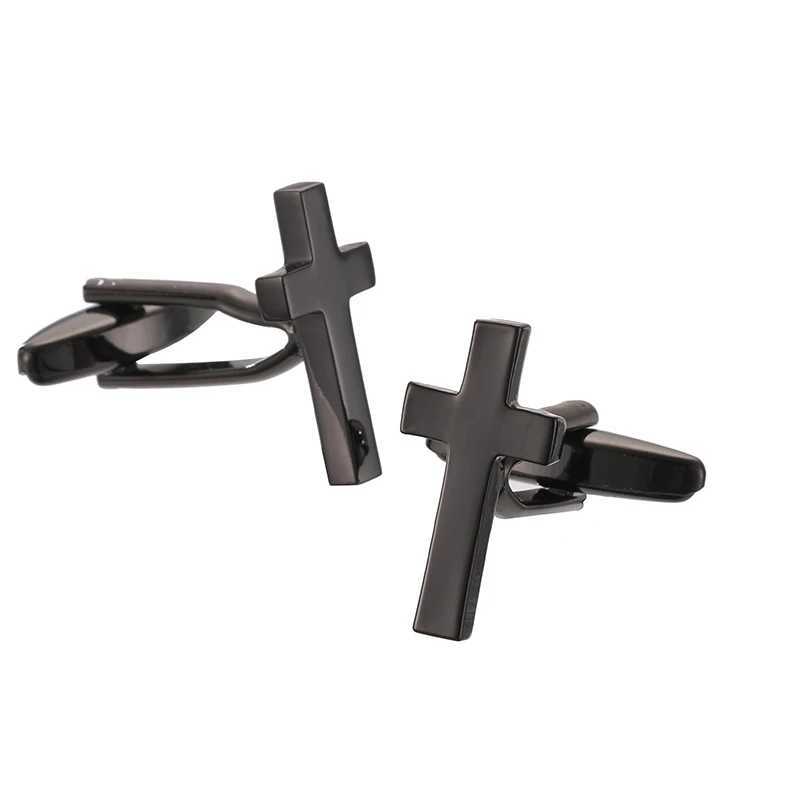 Classic Mens French Shirt Cufflinks Multi-colored Cross Grid Blue Pattern Cuff Buttons Wedding Suit Accessories Jewelry Gifts W250606