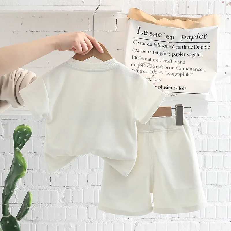 New Summer Infant Baby Girls Boys Cotton Clothes Sets Toddler Kids 3D Cartoon Crocodile T-Shirts Top and Shorts 2pcs/Set Outfits R250606