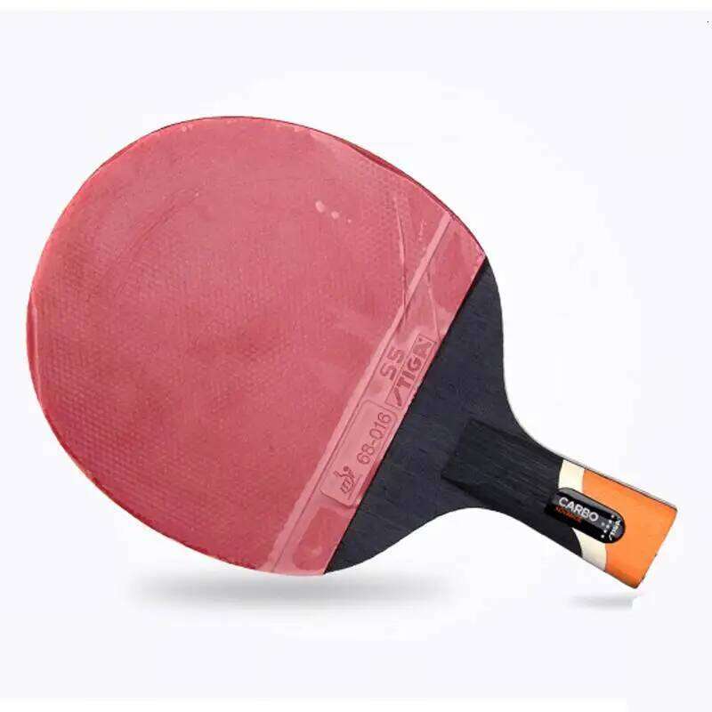 STIGA 6 STARS CARBO table tennis finished racket carbon blade pimples in rubber with high strength fast loop