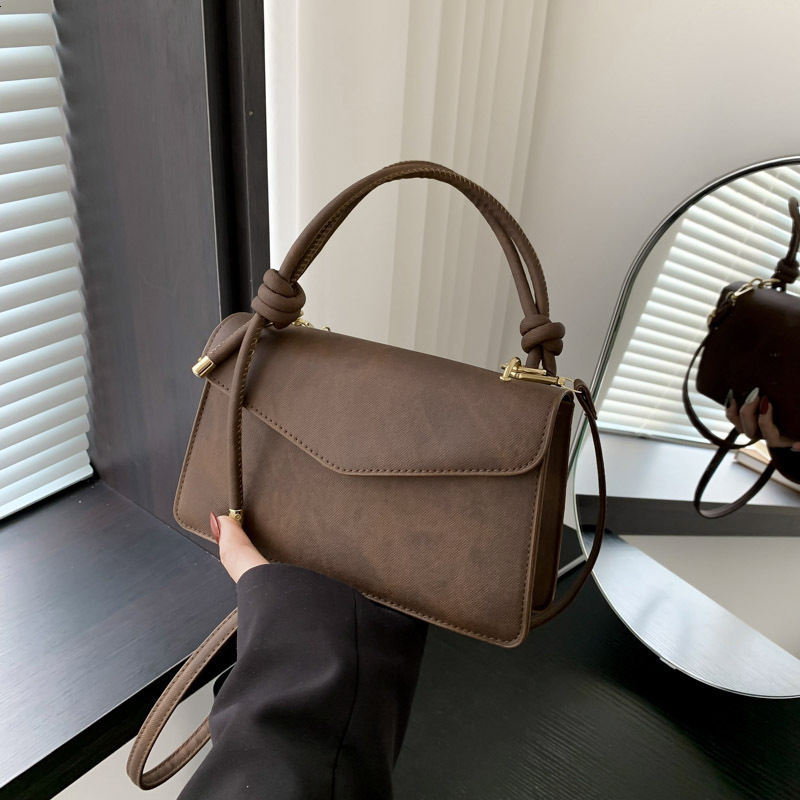 designer Vintage Handheld Small Square Bag for Women 2025 Spring New Versatile Shoulder Bag Cross-border Export Dropshipping Crossbody Bag