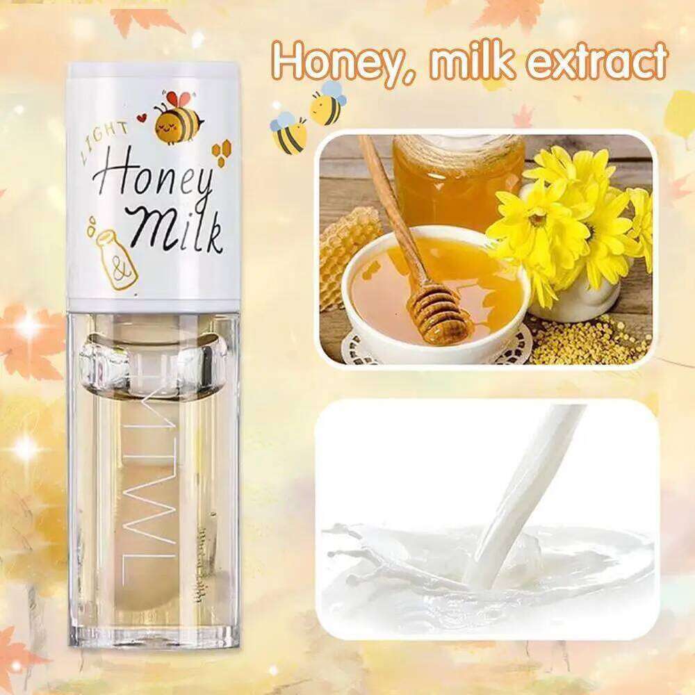 Kawaii Honey Peach Oil Long Lasting Non-sticky Moisturizing Tint with Plumper Hydrating Lip Care Serum 5ml Make Up free shipping