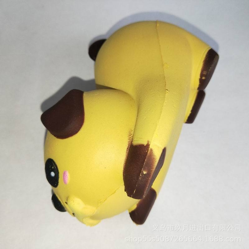 Explosive hot slow rebound squishy yellow puppy can be pinched to relieve anger and decompression novelty toys decorative ornaments