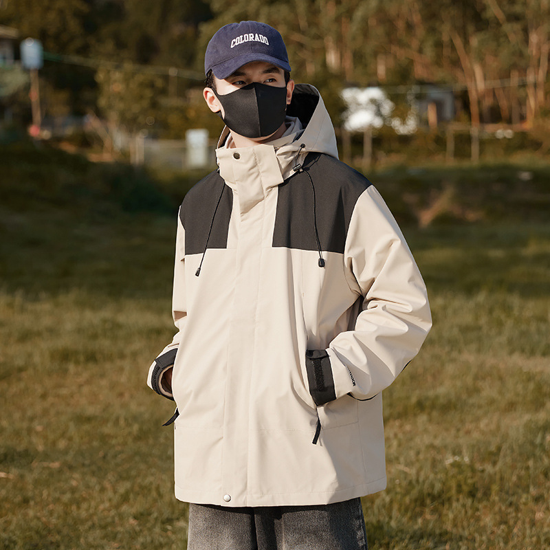 Ddmyoutdoor American Style Men S Women S Three In One Two Piece Set Waterproof Warm Loose Outdoor Hiking And Mountain Climbing Assault Suit Jackets