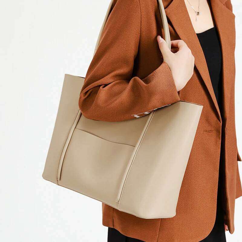 Designer Bags 2025 Women's Cow Split Leather Shoulder Bag Ladies Commuting Designer Fashion Handbags Female Retro Large Capacity Tote Bags Luxury