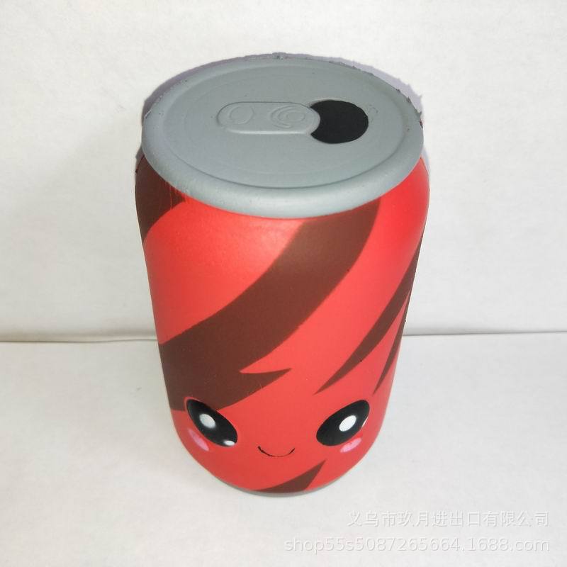 Hot slow rebound squishy cola novelty toys toddler teaching aids play house decorative ornaments children's toys