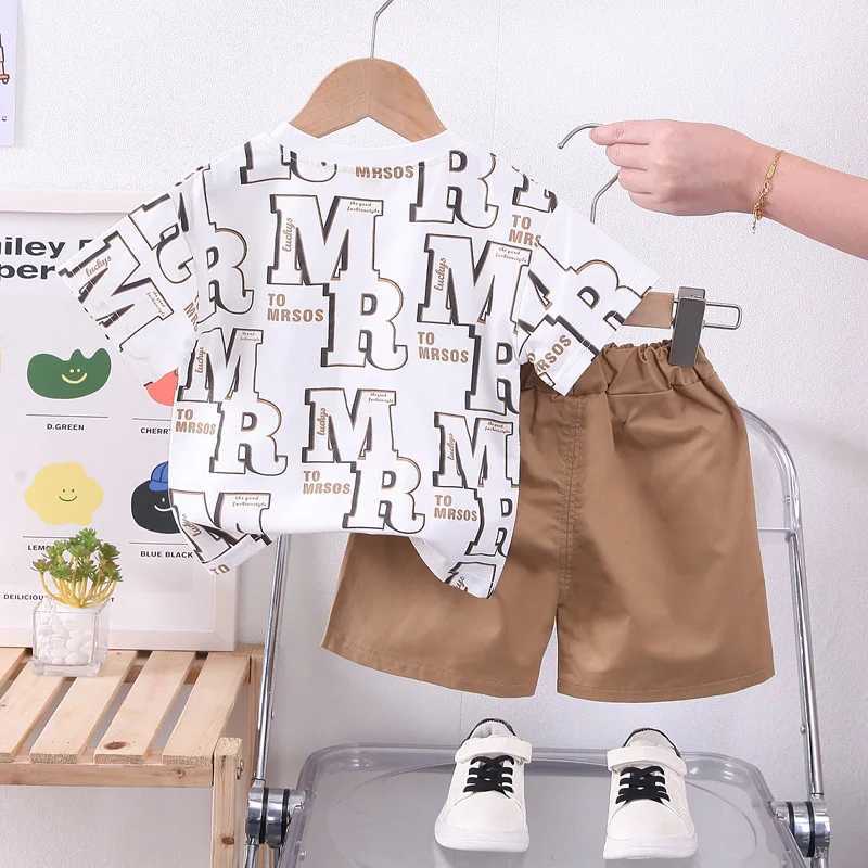 Toddler Baby Boy Girl Clothing Sets Summer Casual Infant Cartoon 2pcs Outfits T-shirt+Shorts Kids Tracksuit R250606