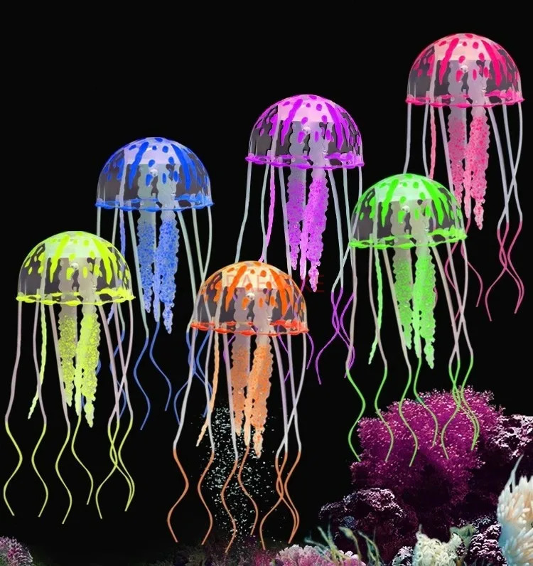 Aquarium Landscape Software Simulation Jellyfish Fish Tank Landscape Package Jellyfish Soft Coral Large Medium and Small 250530
