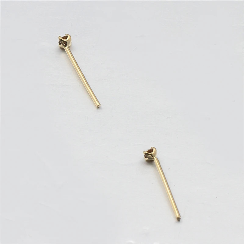 1set 20 Pcs Straight Pin Nose Stud With 1.5mm Crystal Nose Piercing Body Jewelry Nose Studs Rings Piercing Pin Body Jewelry 250605