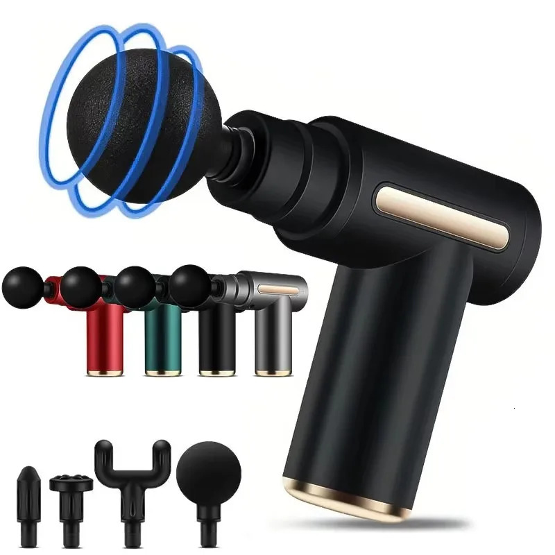 2027 Portable Fascia Gun Deep Tissue Massage Mini Lightweight Adjustable Speed Whole Body Massage Equipment 250605