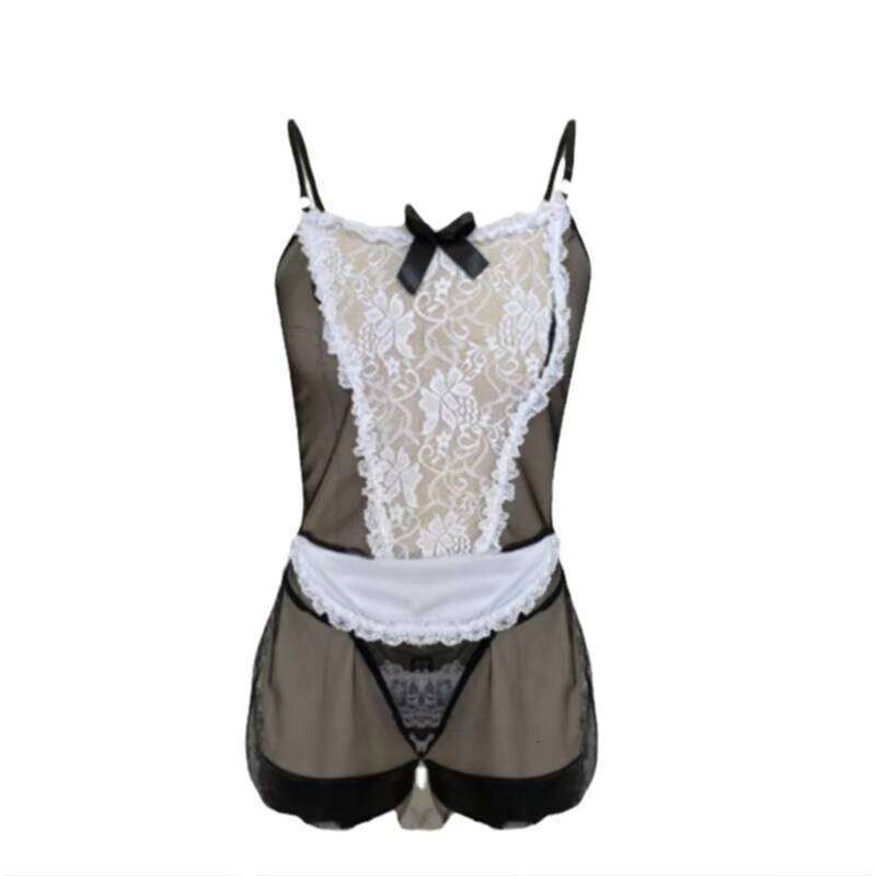 Wholesale Erotic Lingerie Sexy Maid Seductive Sleepwear Passionate Fashion Nightclub Style Uniform Set