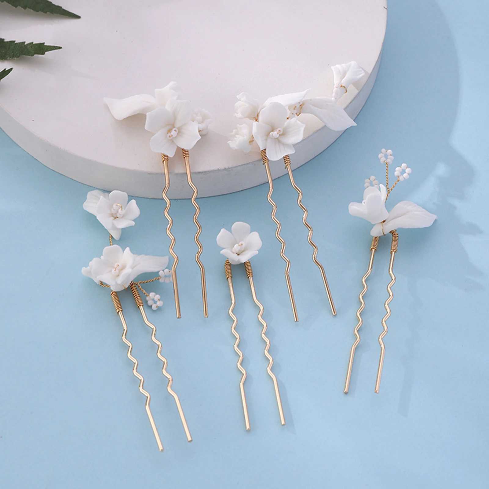 3pcs Bridal U-shaped Pin Metal Barrette Clip Pearl Hairpins Women Hair Accessories Hair Comb Forks Wedding Hairstyle Design Tool Z250605
