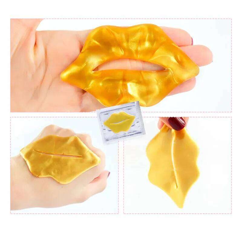 5pcs Crystal Collagen Mask Lips Plumper Pink Lip Patches Moisture Nourishing Korean Cosmetics Skin Care for Beauty free shipping