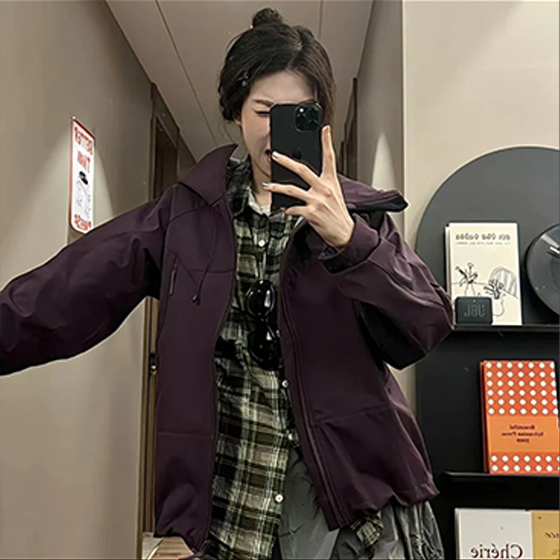 Ddmyoutdoor Stormtrooper Men S And Women S Lightweight Soft Shell Functional Sports Plus Velvet Windproof Waterproof Jacket Mountaineering Suit Jacket