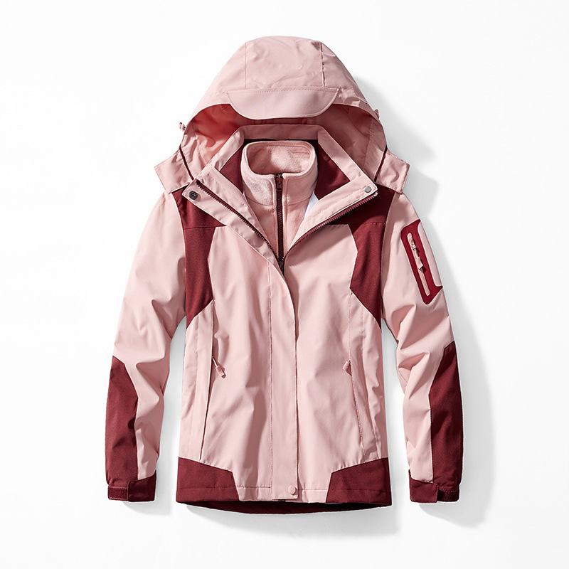 Ddmyoutdoor Outdoor Assault For Autumn Winter Men s Women s Three In One Detachable Mink Fur Inner Lining Couple Windproof And Waterproof Hiking Suit 