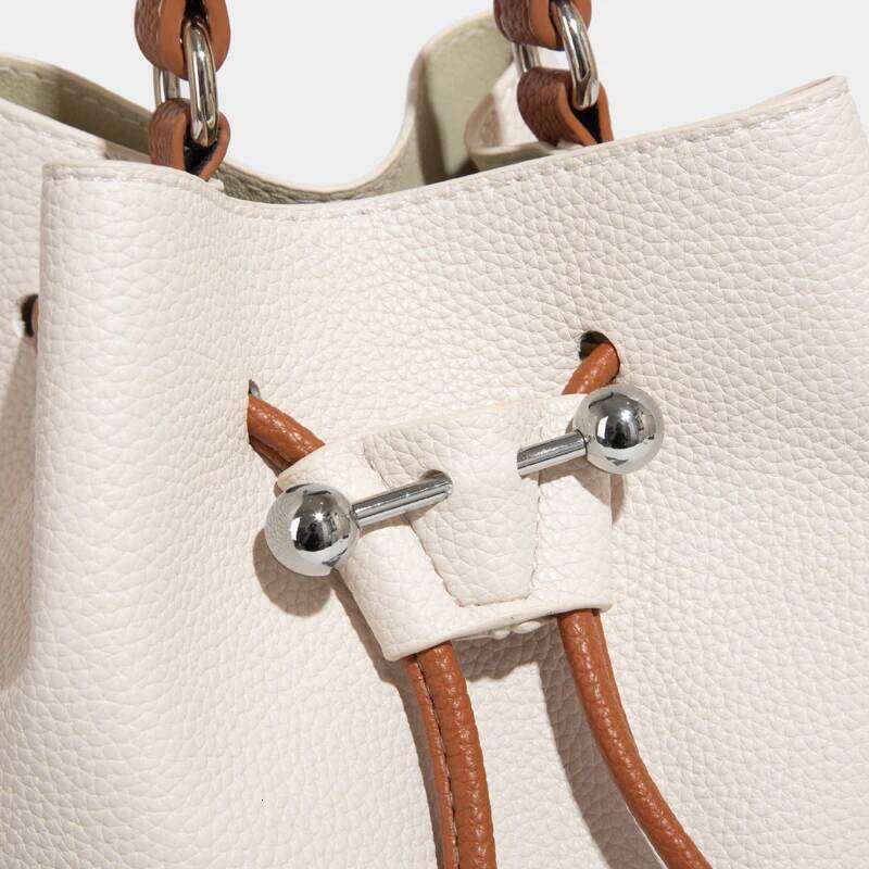 Classic Mini Bucket Bags For Women Designer Handbags And Purses 2025 New In PU Splicing Design Sequined Underarm Shoulder