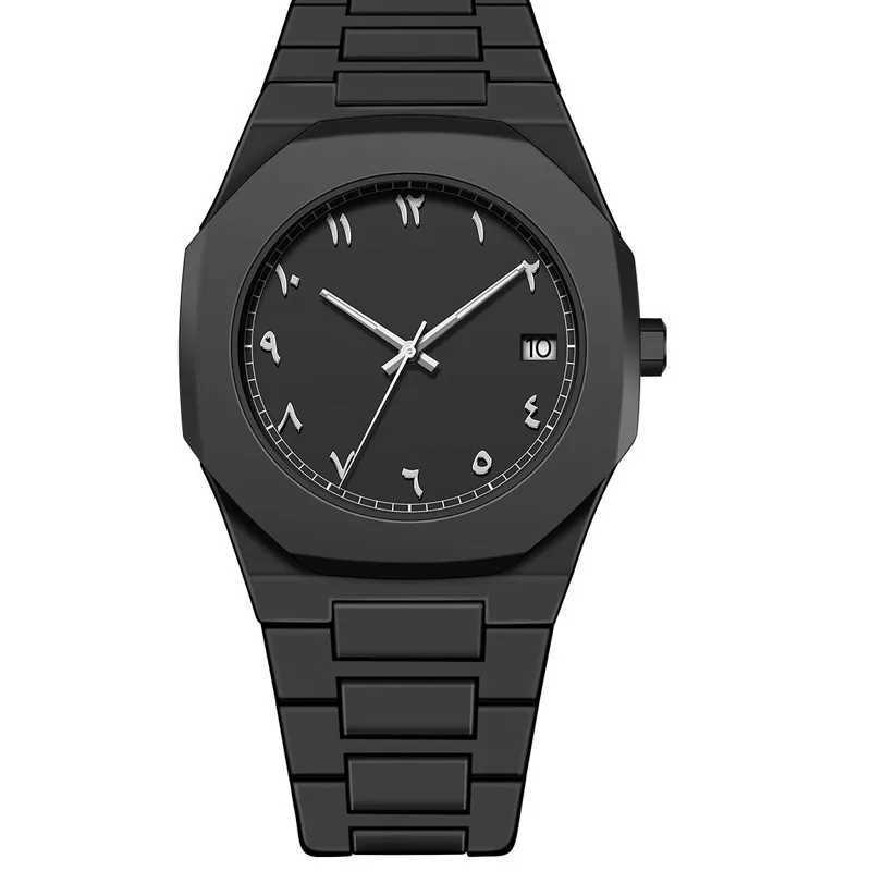 Mens Fashion Large Dial Watch Simple Mens Business Plastic Strap Quartz Watch Mens Leisure Clock Relogio Masculino Y250605