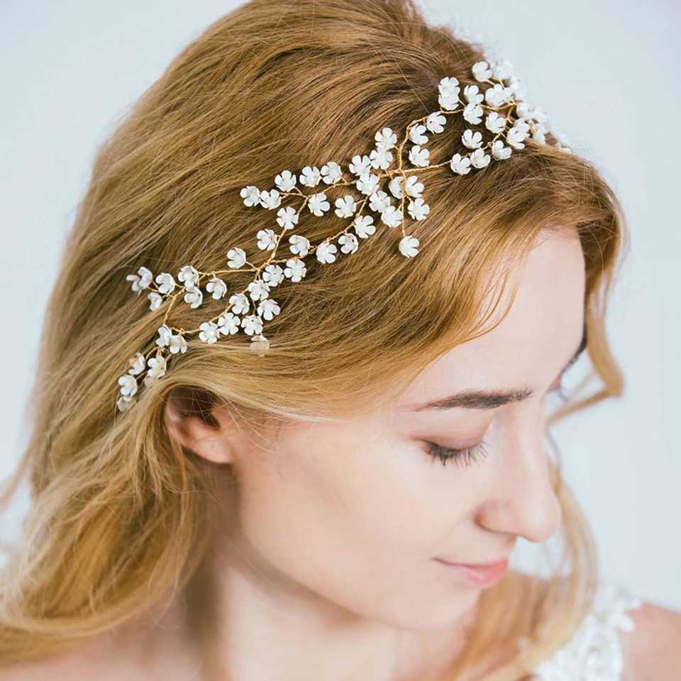 Trendy Delicate Full Star Flower Womans Hairband Bridal Wedding Elegant Headbands Headpieces Heavy Duty Luxury Hair Accessories Z250605