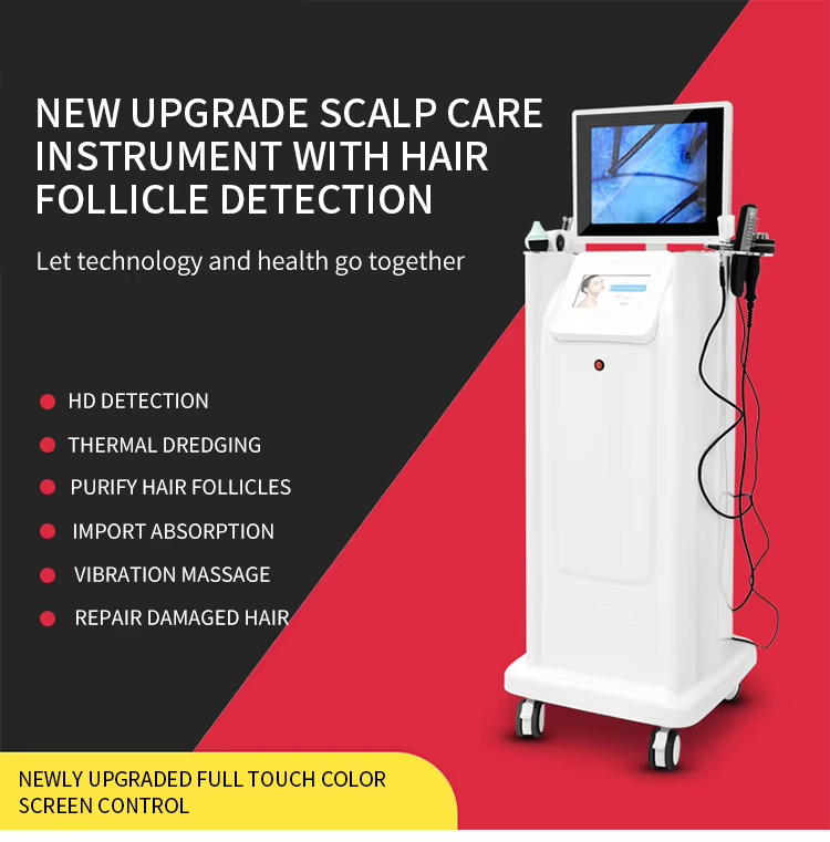 HD 3D Portable Scalp Scanner Detector 8 in 1 Scalp Analyzer Hair Diagnosis Hair Loss Treatment Scalp Massage Hair Regrowth Devices Hair Care