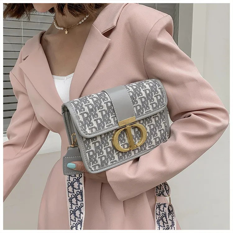 Shoulder Bag Crossbody se Designer 2025 New women's chain small square single shoulder high-level embroidery cross body bag Free shipping