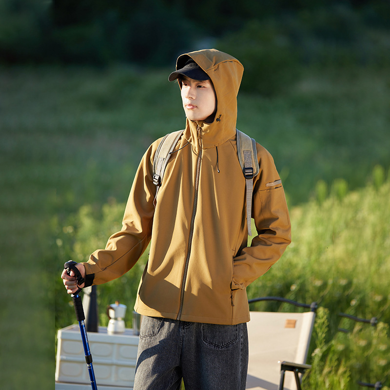 Ddmyoutdoor Outdoor Soft Shell Autumn Winter Men S Windproof Waterproof Warm Women S With Thick Fleece And Single Layer Jacket For Couples Jackets