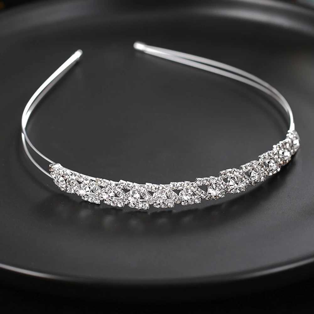 Wedding Headbands Light Luxury Rhinestone Hairbands Hair Combs for Bride Hair Accessories Sparkly Crystal Headpieces for Women Z250605