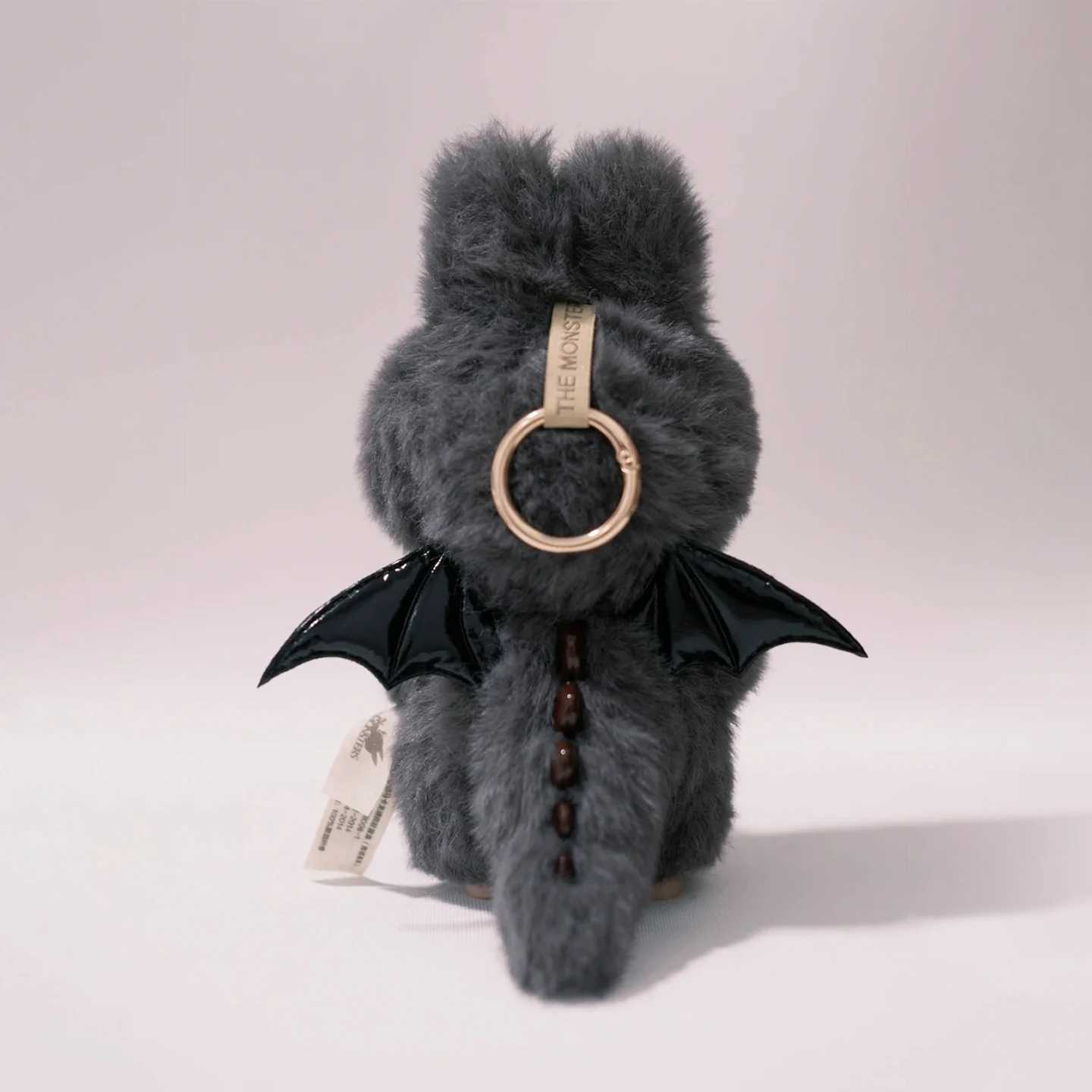Zimomo Labubu Original Black Custom Kawaii Little Devil Clay Cute Plush Collectible Backpack Pendant Trendy Play Surprise Gift X250606
