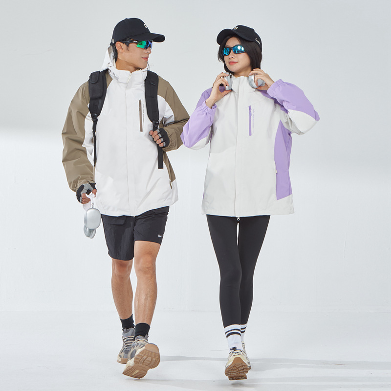 Ddmyoutdoor New Outdoor Color Blocked With Fleece Inner Lining Men And Women Waterproof Jacket For Hiking Fishing Etc Jackets