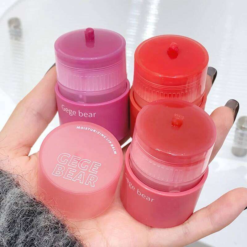 Gege bear Full Color Moisturizes Hydrating Korean Delicate Girl Lip Balm Cross Border Beauty free shipping