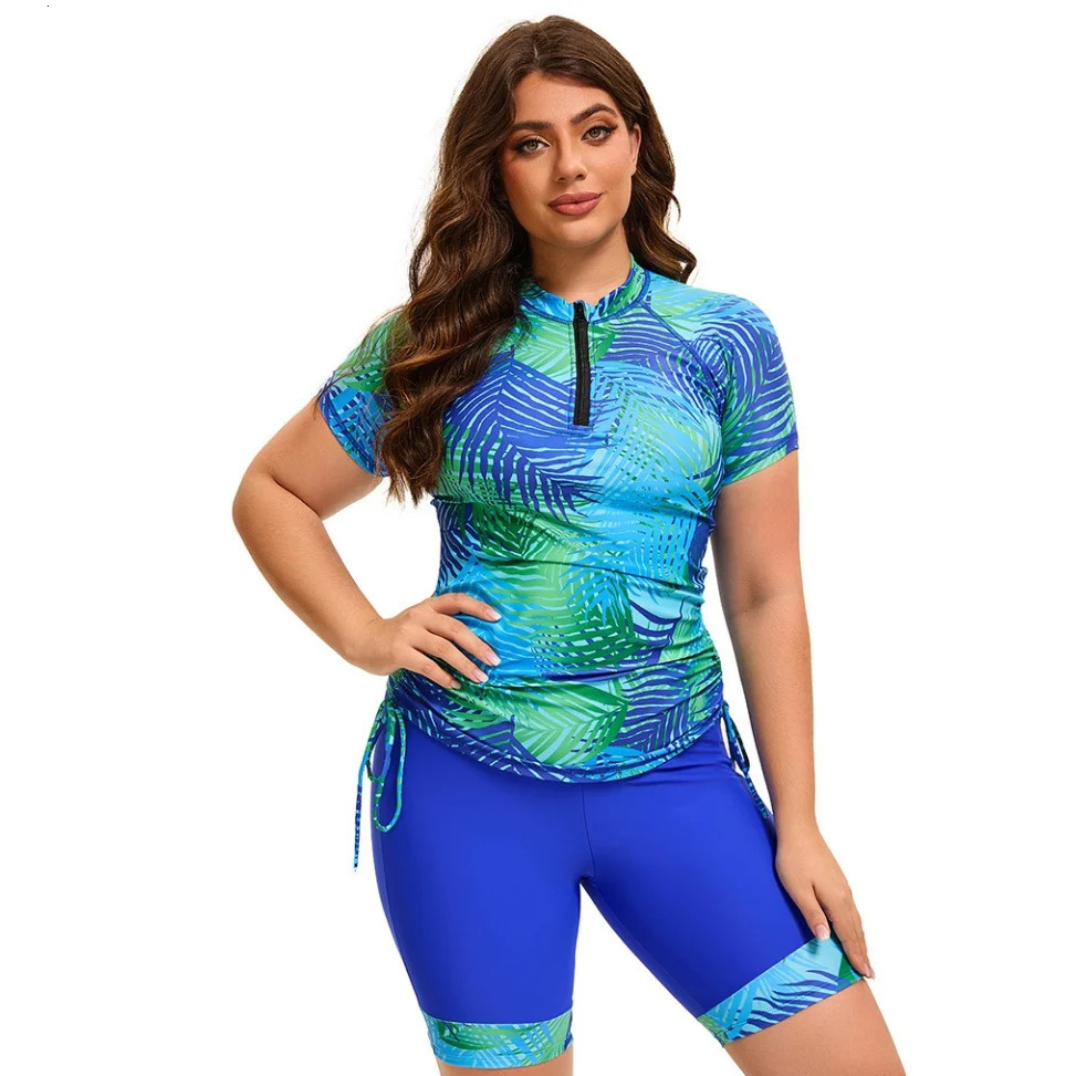 Womens Plus Size Tankini Swimsuits with Shorts Two Piece Bathing Suit 250603