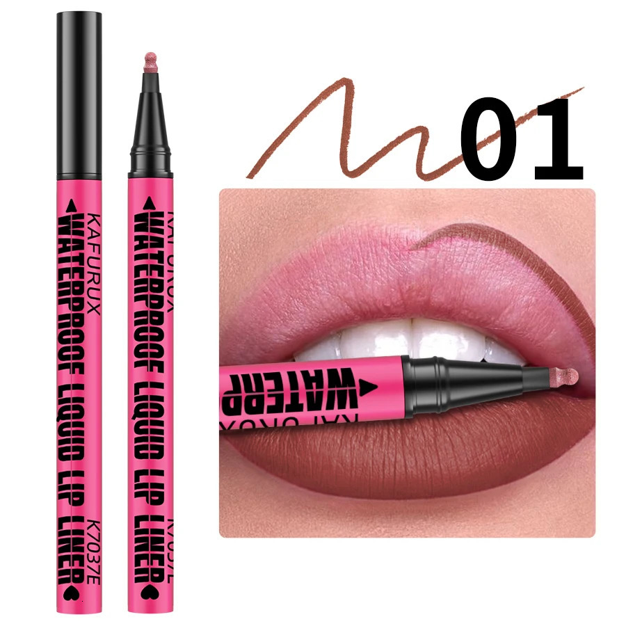 1PC Liquid Matte12-Color Lipliner Pencil Waterproof Plumping Stain Lipstick Natural Lip Liner Outline Lips Contour Makeup 250605