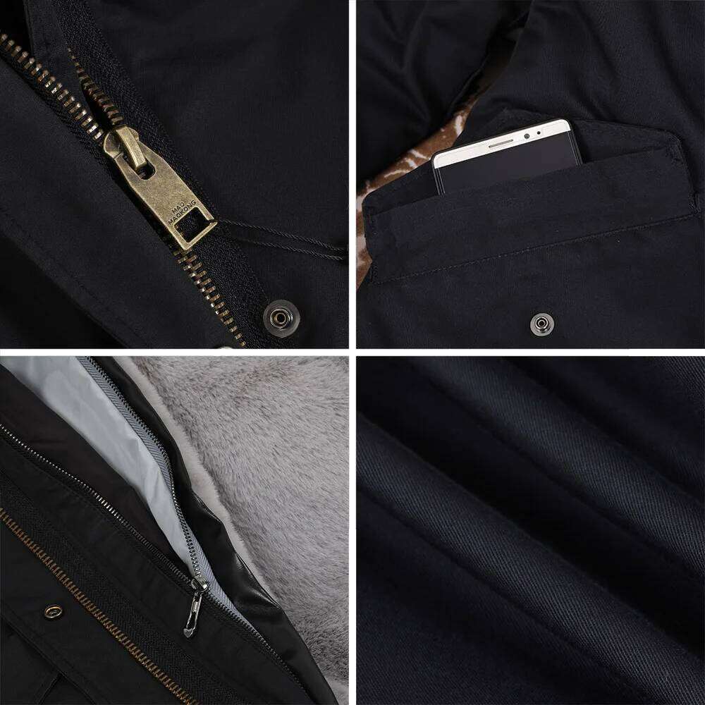 MAOMAOKONG 2022 Real Coat New Fashion Fox Fur Collar Winter Women's Clothing Removable Lining Thickened Jacket Short Parka