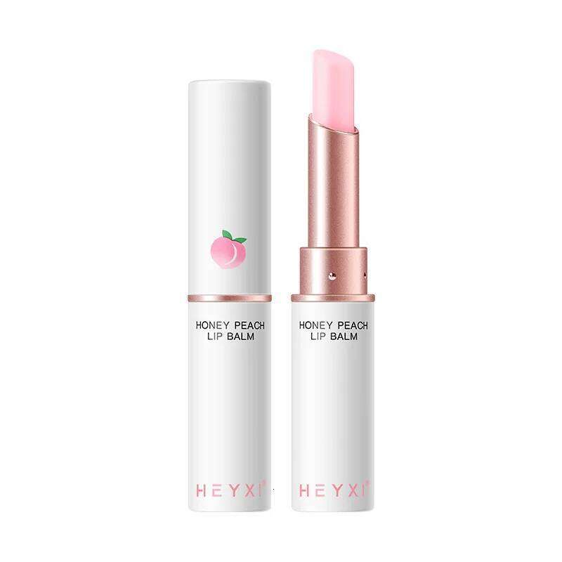 free shipping Honey Peach Lip Balm Color Change Lipstick Lips Plumper Moisturizing Hydrating Nourishing Beauty Lips Skin Carae Cosmetics