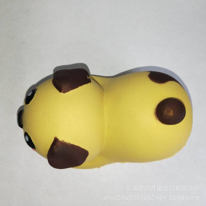 Explosive hot slow rebound squishy yellow puppy can be pinched to relieve anger and decompression novelty toys decorative ornaments