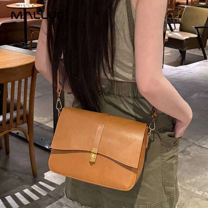 Designer Bags 2025 Women Natural Cow Leather Handbag Ladies High Quality Cowhide Commuter Shoulder Bags Female Designer Retro Crossbody Bag Luxury Bag