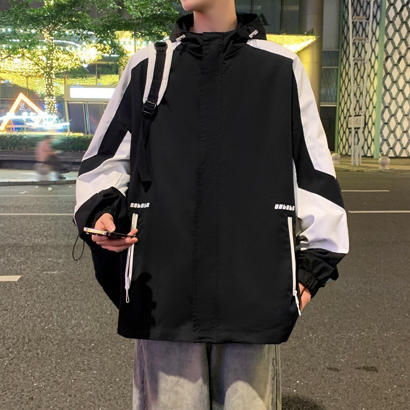 Ddmyoutdoor Men S Spring And Autumn New Trendy Brand Minimally Embroidered Casual American Workwear Waterproof Jacket Jogging Suit