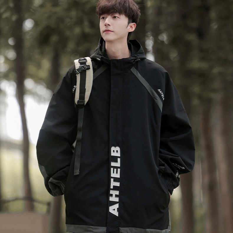 Ddmyoutdoor New Unisex Autumn Winter Outdoor Assault Suit Hooded Contrasting Splicing Casual Jacket Jogging Suit