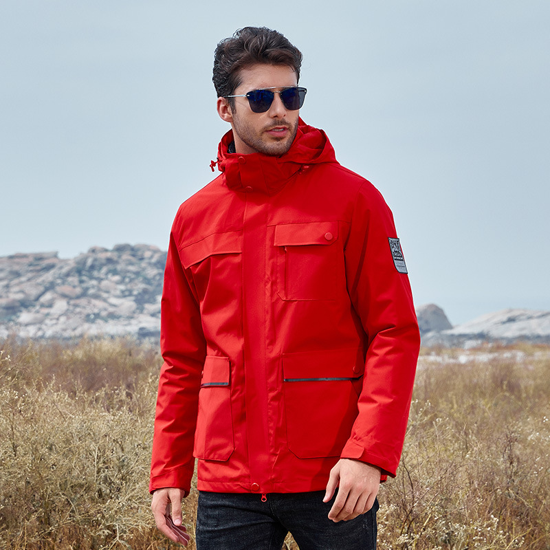 Ddmyoutdoor Outdoor Autumn And Winter Assault Two Piece Set Three In One Detachable Down Liner Warm Jacket Couple Hiking Suit Jackets