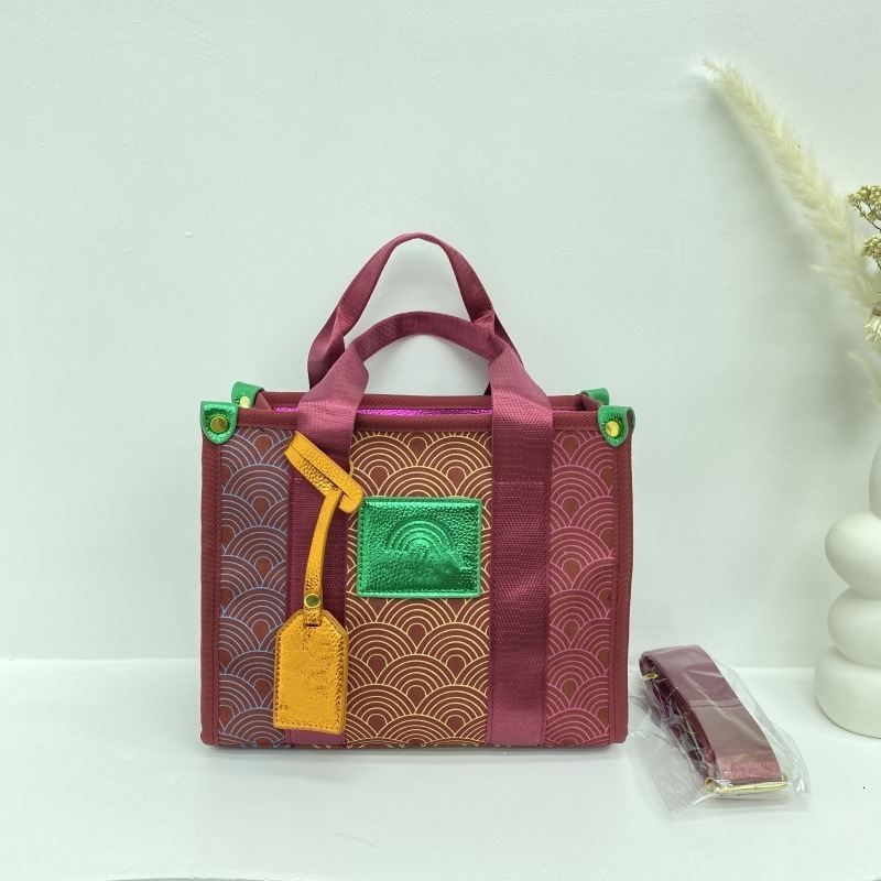 High quality brand new high-quality free designer bag gradually changing color rainbow 2025 new handbag cross-border hot selling shoulder bag new free