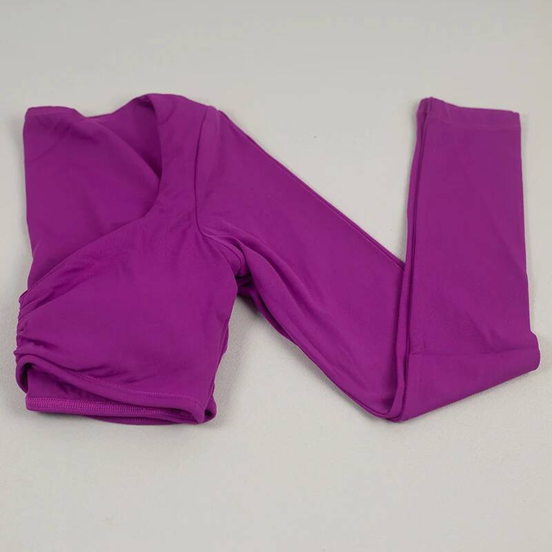 Quick Drying Breathable Short Yoga Sexy For Women Nude Feeling Fiess Tops Slim Fit Exercise Running Clothes