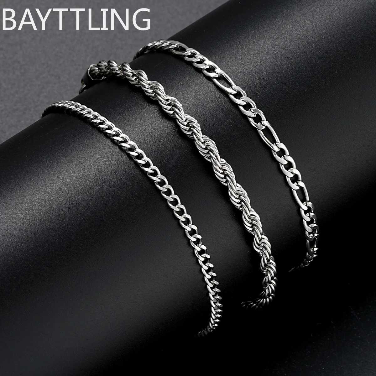 New 925 sterling silver 8 Inches Punk Chain Bracelet for Men Women Hip Hop Bracelet Party Fashion Jewelry Gifts wholesale W250606